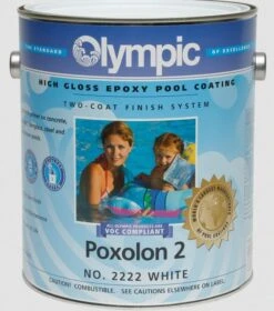 Poxolon 2 Two Coat Epoxy Pool Paint - 1 Gallon - White