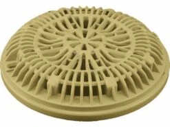 Tan Vinyl Main Drain Galaxy Lid & Ring - 8" - 25548-009-000
