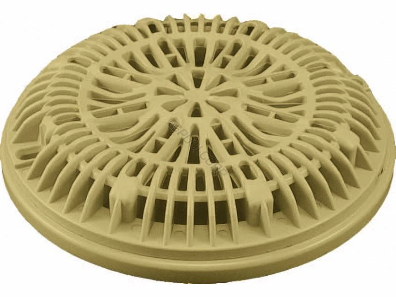 Tan Vinyl Main Drain Galaxy Lid & Ring - 8" - 25548-009-000