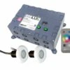 S.R. Smith PoolLux Premier Lighting Control With Remote And 2 Kelo LED 7w Lights -Art Swimming Pool 2ke plx prm 1