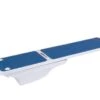 SR Smith 68-207-7382B Flyte Deck II Stand White In Color With Truetread Diving Boad, 8' White With Blue Truetread