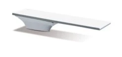 SR Smith 68-209-7362 Diving Board And Stand Combination, Flyte-Deck II Stand White With 6' Fiber Diving Board Radiant White