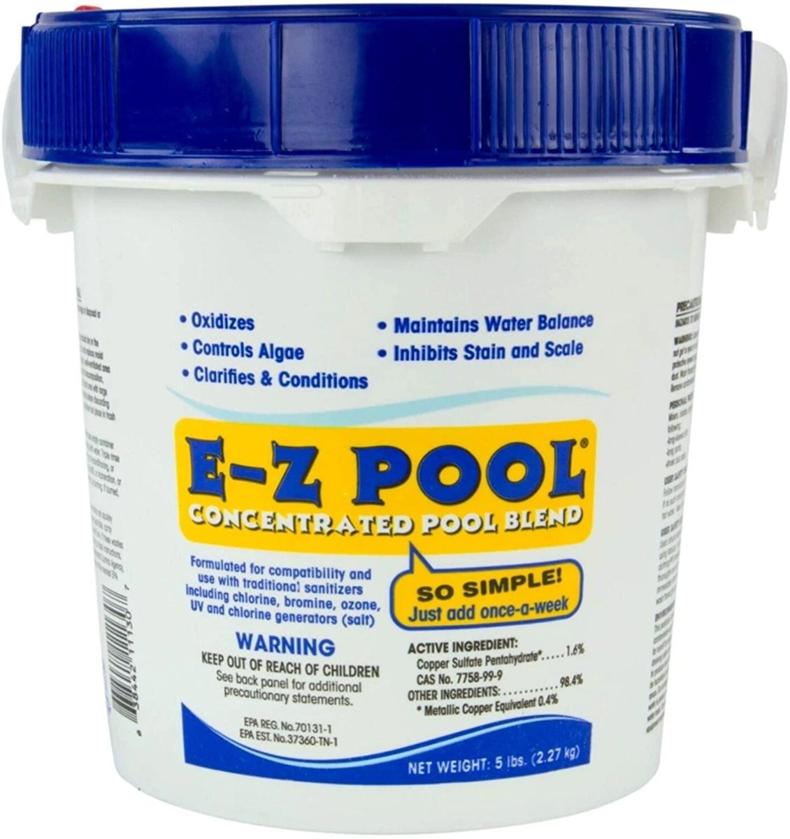 EZ POOL All In One Pool Care Solution - 5lb Bucket 3 EZ POOL All In One Pool Care Solution - 5lb Bucket