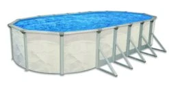 Ocean Mist Englewood 12' X 18' Oval 52" Above Ground Pool Package 11 Ocean Mist Englewood 12' X 18' Oval 52" Above Ground Pool Package -Art Swimming Pool echo oval 2