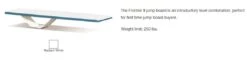 SR Smith 68-209-58682 Diving Board And Stand Combination, Frontier II Jump Stand, White With 8' Frontier II Diving Board Radiant White