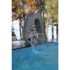 Global Pool Products Tidal Wave Pool Slide - Right Turn - Grey -Art Swimming Pool global pool products tidal wave pool slide right turn grey