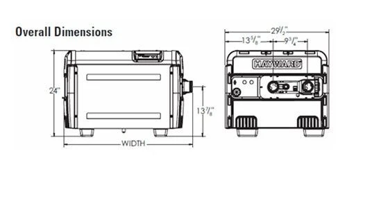 Hayward H Series 200K BTU Natural Gas Pool And Spa Heater W3H200FDN 4 Hayward H Series 200K BTU Natural Gas Pool And Spa Heater W3H200FDN - Image 2