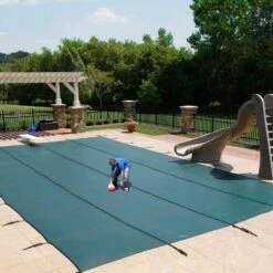 Arctic Vortex 20' X 40' Rectangle 18yr Mesh Safety Pool Cover - Green