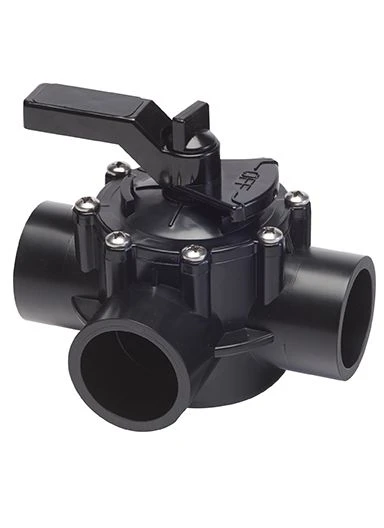 Ocean Blue Lube Free 3 Port 3 Way Diverter Valve CPVC 1.5" X 2" - 176106 - 4715 3 Ocean Blue Lube Free 3 Port 3 Way Diverter Valve CPVC 1.5" X 2" - 176106 - 4715