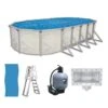 Ocean Mist Englewood 12' X 24' Oval 52" Above Ground Pool Package -Art Swimming Pool ocean mist englewood oval package 1