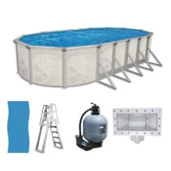 Ocean Mist Englewood 18' X 33' Oval 52" Above Ground Pool Package 10 Ocean Mist Englewood 18' X 33' Oval 52" Above Ground Pool Package -Art Swimming Pool ocean mist englewood oval package 1 1 1