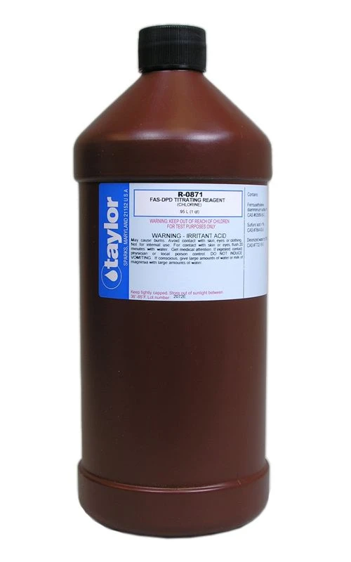 Taylor FAS-DPD Titrating Reagent - R-0871-F - 32 Oz 4 Taylor FAS-DPD Titrating Reagent - R-0871-F - 32 Oz - Image 2
