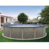 Riviera 27' Round 54" Resin Above Ground Pool Package - Includes Liner, Filter & Ladder -Art Swimming Pool riviera pool 2 1 1