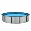 Savannah 24' Round 52-in Resin Above Ground Pool Package - Includes Liner, Filter & Ladder 2 Savannah 24' Round 52-in Resin Above Ground Pool Package - Includes Liner, Filter & Ladder -Art Swimming Pool savannah round 52 in resin above ground pool with 8 top rail 2 1