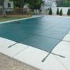GLI 18' X 40' Rectangular Secur-A-Pool Green Mesh Safety Cover - 12 Year -Art Swimming Pool secur a pool green 1 1 1 1 1 1