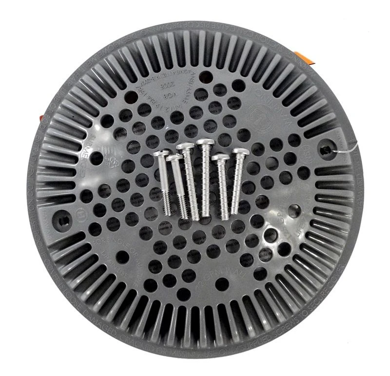 Hayward WGX1048EDGR Anti-Vortex Main Drain Cover VGB - Dark Gray - Floor Only 4 Hayward WGX1048EDGR Anti-Vortex Main Drain Cover VGB - Dark Gray - Floor Only - Image 2